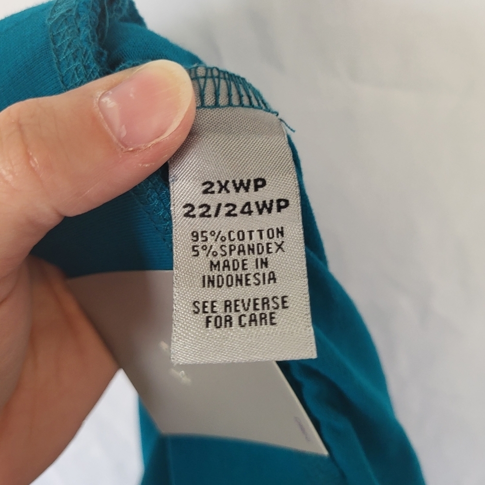 NWT Catherines 2XWP Teal Skirt - Picture 7 of 8